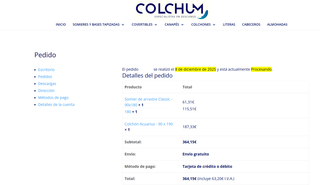 Colchón acolchado viscoelástico de 90 x 190 cm