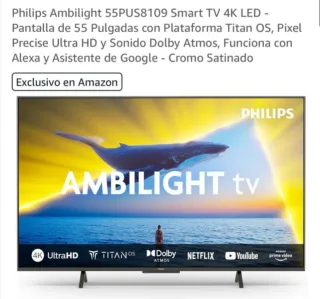 TV Philips 55 Ambilight 4K Titan OS