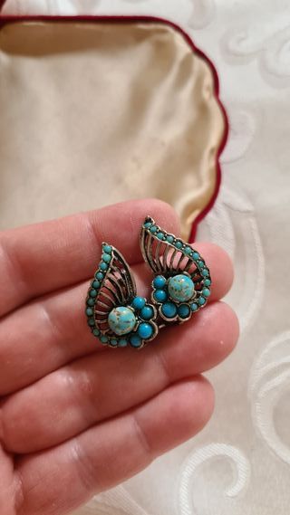 Orecchini vintage turchese