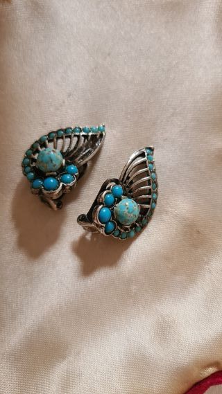Orecchini vintage turchese