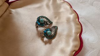 Orecchini vintage turchese