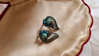 Orecchini vintage turchese