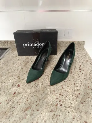 Zapatos de tacón verdes Primadonna