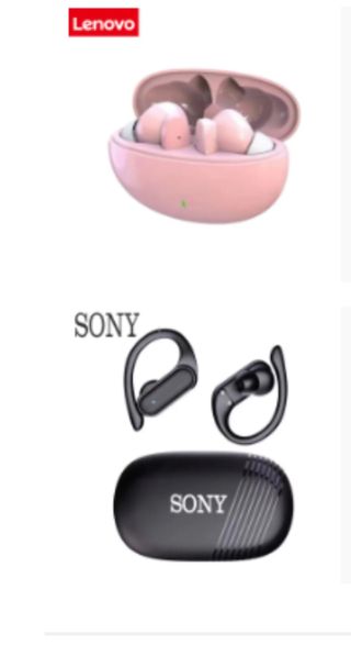 Auriculares inalámbricos Lenovo y Sony