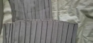 Pantalón Plisado Zara Verde Azulado