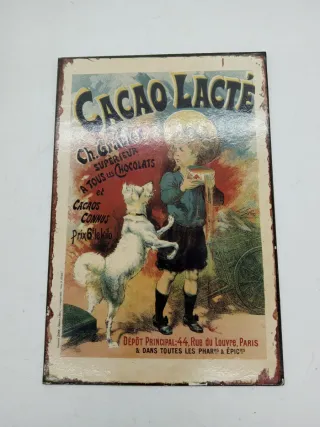 Targhetta Latta Vintage Cacao Lacté