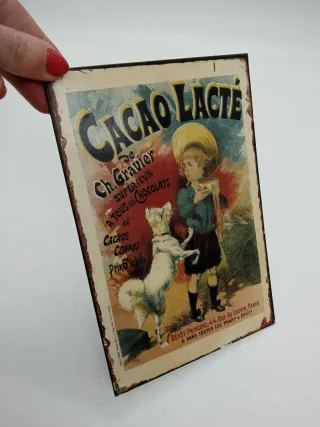 Targhetta Latta Vintage Cacao Lacté