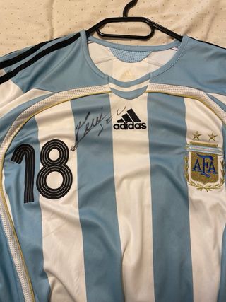 Camiseta Argentina Messi Firmada Adidas