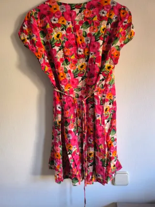 Vestido cruzado J&F flores talla XL