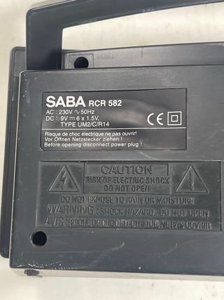 Radio Cassette Portátil Estéreo SABA