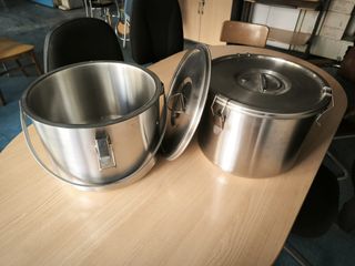 Lote de 2 Contenedores Isotérmicos 12L Acero Inox.