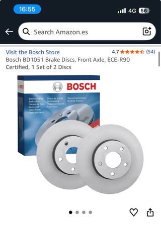 Discos de freno Bosch BD1051