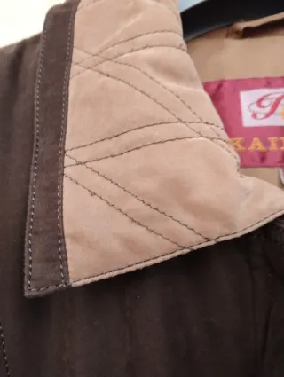 Giaccone marrone lungo taglia 50