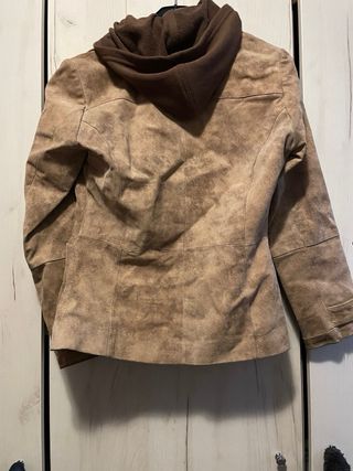 Chaqueta ante beige/marrón
