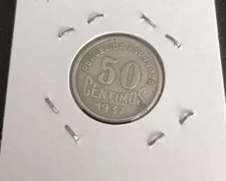 Monedas Guerra Civil Española Asturias y León 1937