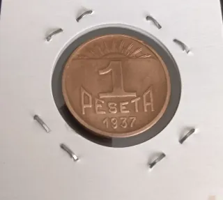 Monedas Guerra Civil Española Asturias y León 1937