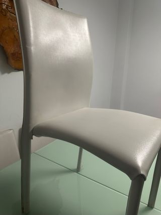 Mesa comedor extensible cristal y madera