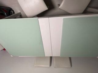 Mesa comedor extensible cristal y madera