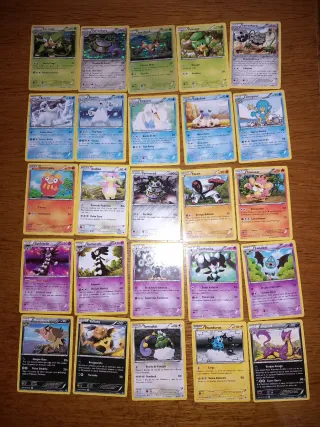 Cartas Pokémon variadas