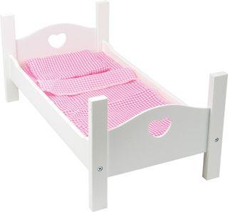 Cama de muñecas de madera con ropa de cama Small Foot