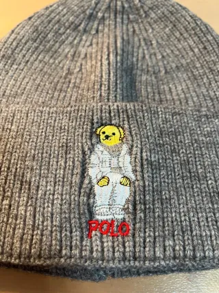 Gorro Polo Ralph Lauren Gris Oso Astronauta