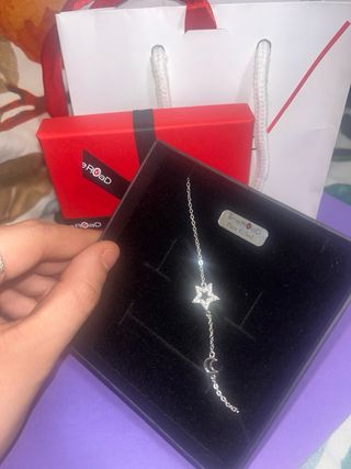 Pulsera Plata 925 Estrella y Luna