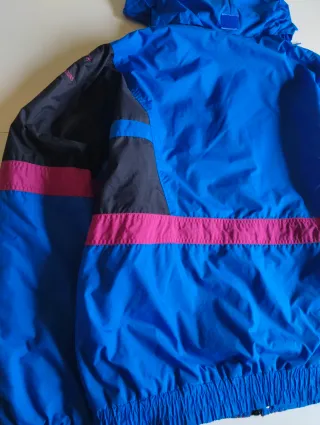 Chaqueta azul Esquí Vintage 90s Acolchada Kimberly