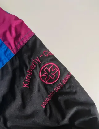 Chaqueta azul Esquí Vintage 90s Acolchada Kimberly