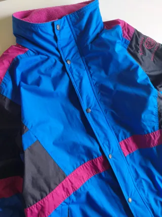 Chaqueta azul Esquí Vintage 90s Acolchada Kimberly