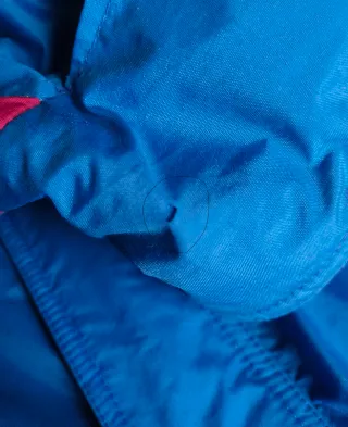 Chaqueta azul Esquí Vintage 90s Acolchada Kimberly