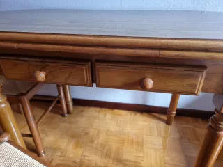 Mesa de cocina de madera extensible 138 hasta 195