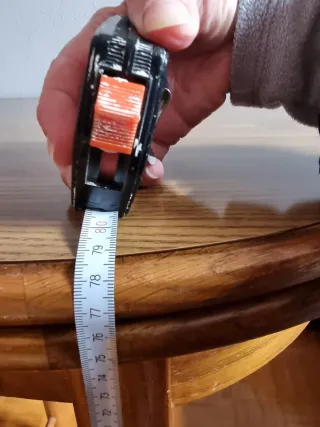 Mesa de cocina de madera extensible 138 hasta 195