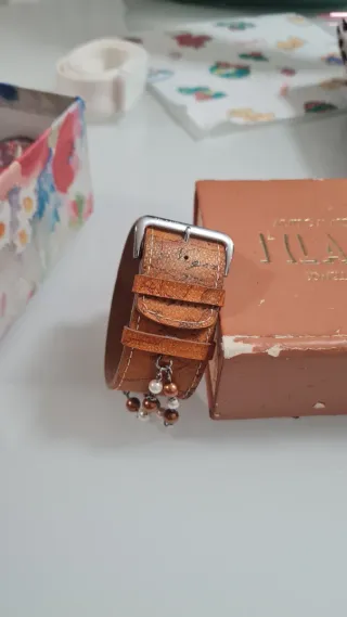 Bracciale 1^ Classe Cuoio Marrone Oro