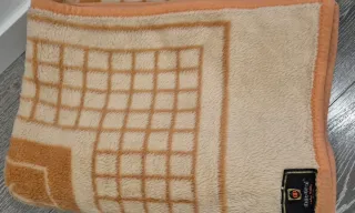 Manta Manterol Cama 90 Beige/Naranja