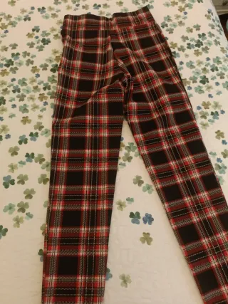 Leggings de cuadros talla S