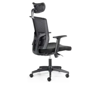 Silla ergonómica de oficina negra