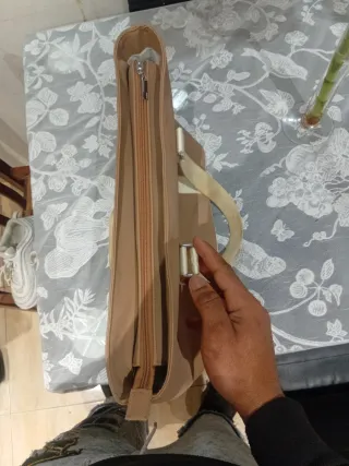 Bolso Lacoste Beige/Marrón Lujo