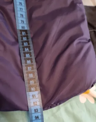 Chaquetón largo azul talla M