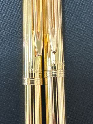 Pack Bolígrafo y Pluma Waterman Dorados