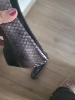 Zapatos Pitillos Mujer Talla 40 Plata