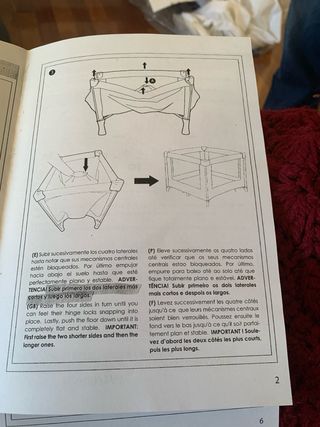 Cuna de viaje. Olmitos.