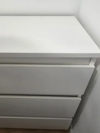 Cómoda 6 cajones IKEA blanca