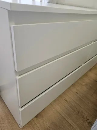 Cómoda 6 cajones IKEA blanca