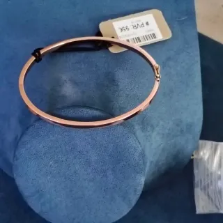 Pulsera rígida Salvatore baño rosa