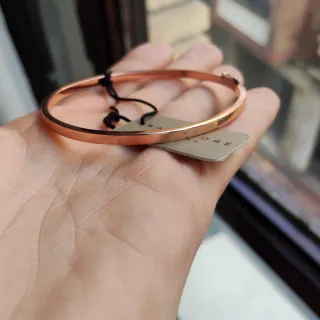 Pulsera rígida Salvatore baño rosa