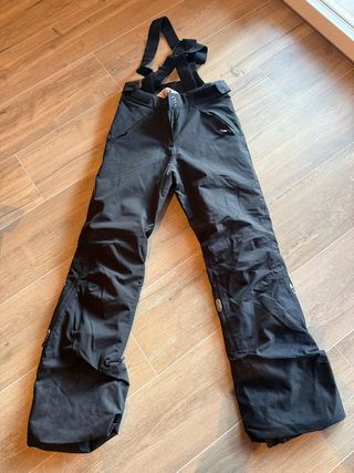 Pantalón de esquí Wedze negro con tirantes