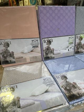 Juego de sábanas marca Tolra 90cm