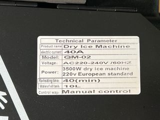 Máquina de Humo bajo 3500W para Hielo Seco