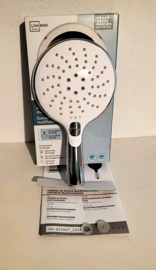 Soffione doccia multifunzione e tubo flessibile