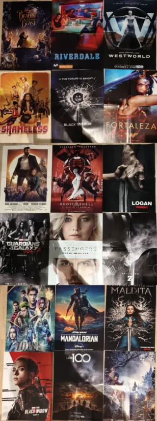 Póster Revista Acción Películas y Series